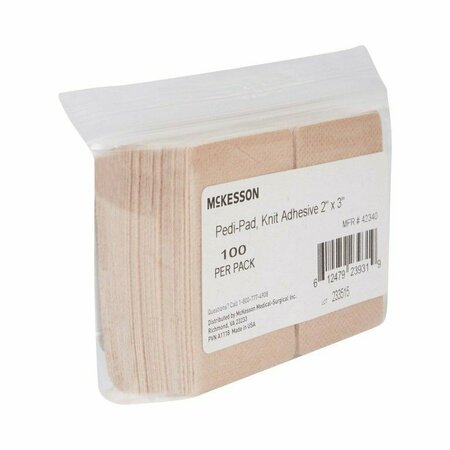 MCKESSON Beige Protective Pad, 2 x 3 Inch, 100PK 42340